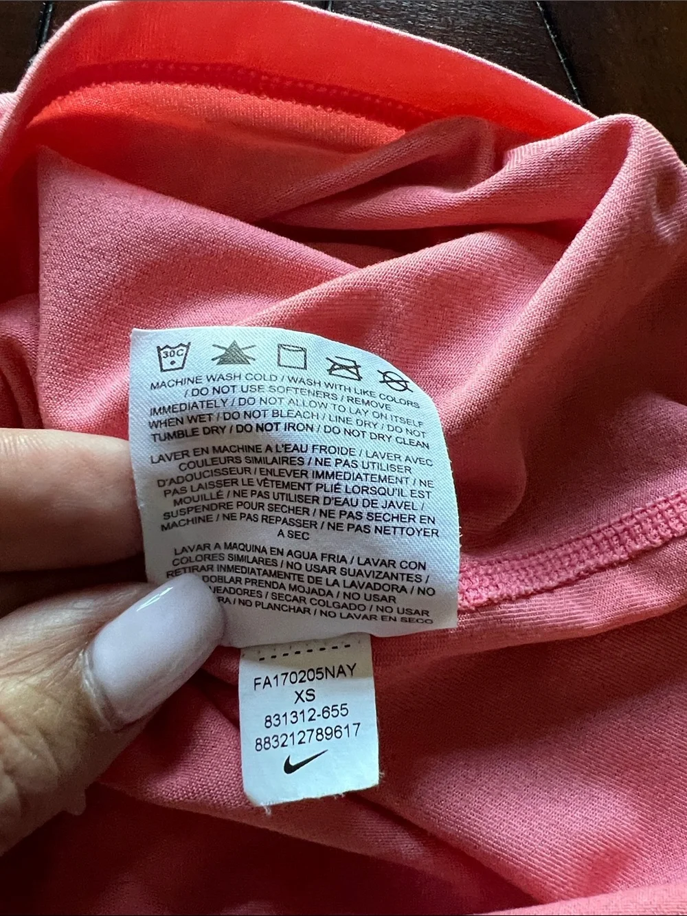 Nike coral Pink Performance Dri-FIT Tank Top